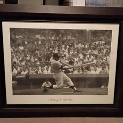 Mickey Mantle Baseball Framed Art