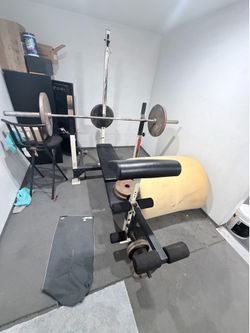 Olympic bar bench press