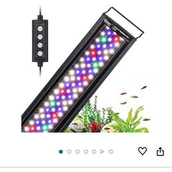 hygger 26W 24/7 Lighting Aquarium LED Light, Sunrise-Daylight-Moonlight Mode and DIY Mode, Adjustable Timer Adjustable Brightness Fish Tank Light with