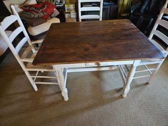 Kitchen farm table and chairs