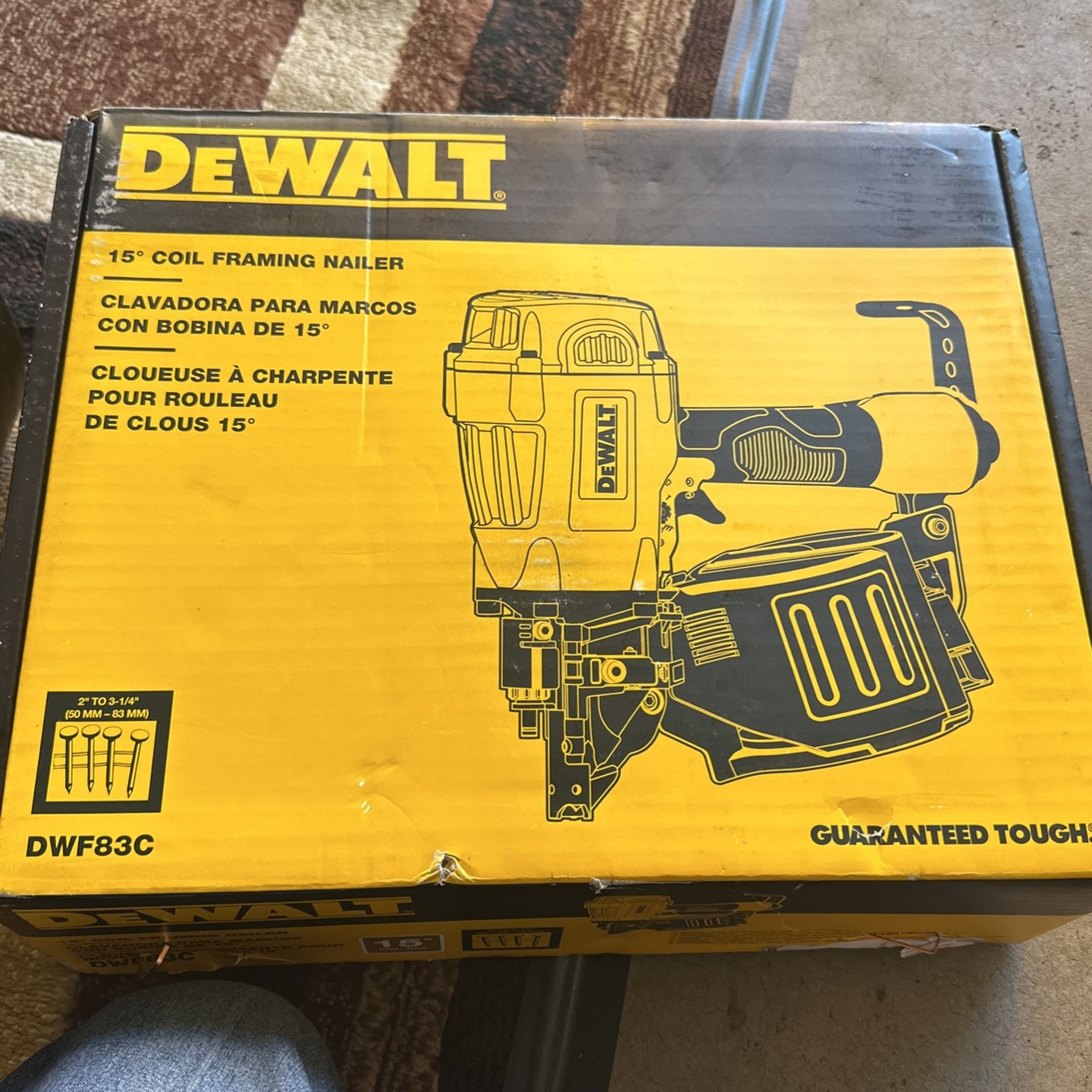 Dewalt 15 Inch Coil Framing Nail Gun