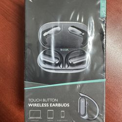TWS A520 Touch Button Wireless Bluetooth Earbuds Black Built-In Mic - (NIB) New In Box