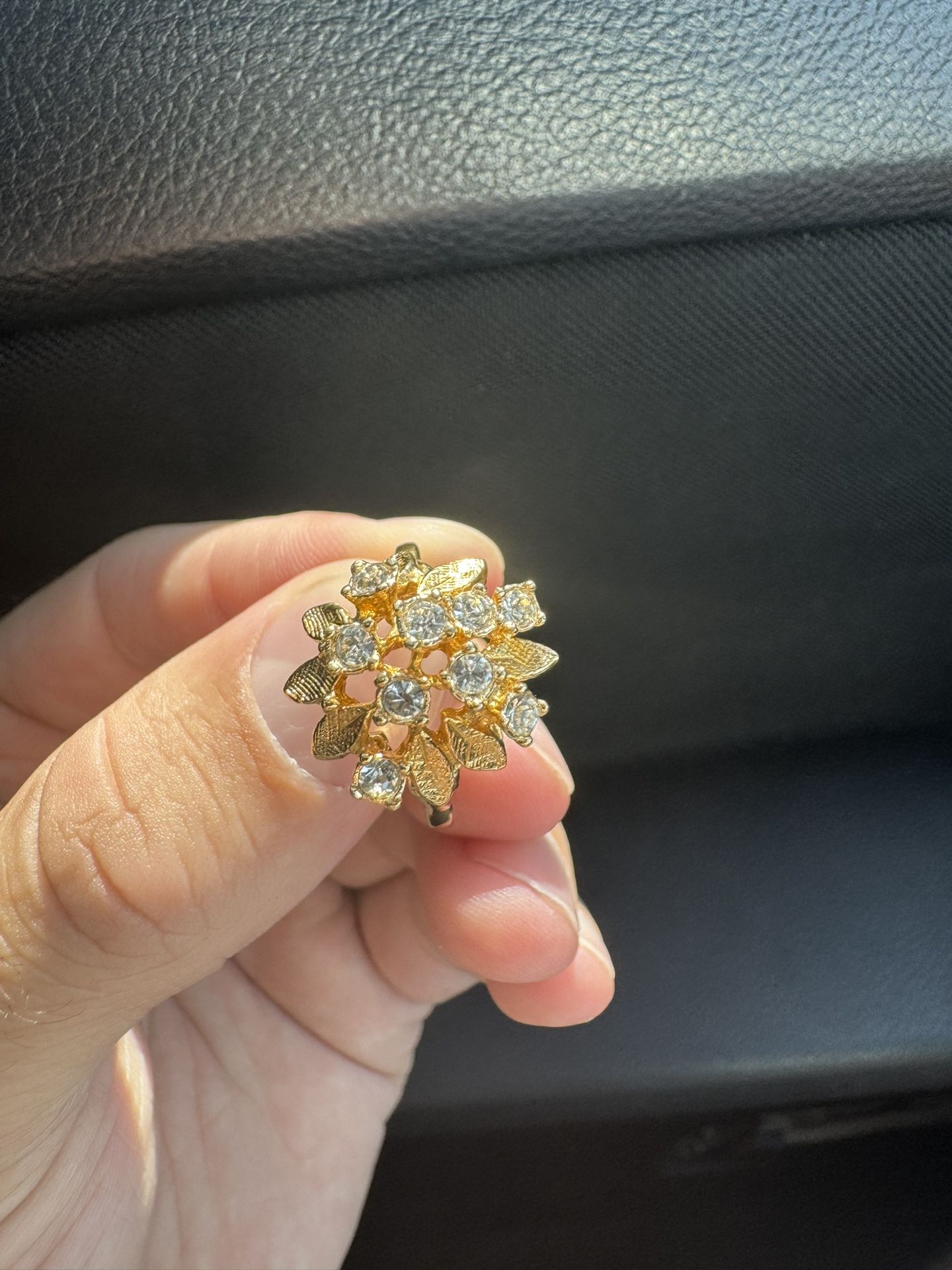 8K HGE Gold Flower Ring