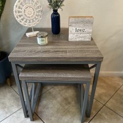 Nesting end table/nightstand set