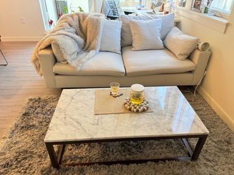 Moving Sale – West Elm Marble Coffee Table