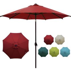 9ft Patio Umbrella Market Outdoor