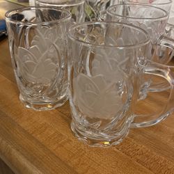 Mikasa Rose Crystal Cups