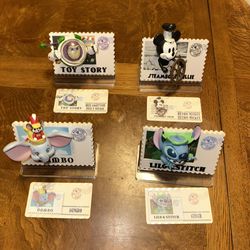 Vintage Disney Retro Stamp Series Buzz Lightyear Dumbo Stitch Retro Mickey
