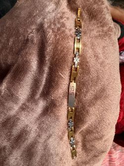 Gold and Silver Two-Tone Link Bracelet