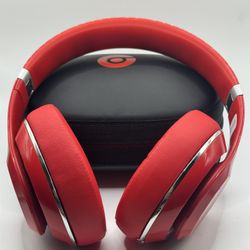 (Authentic) Red Beats Studio Bluetooth Wireless Headphones with Noise Canceling #2153