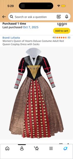 Queen of  Hearts Halloween Costume