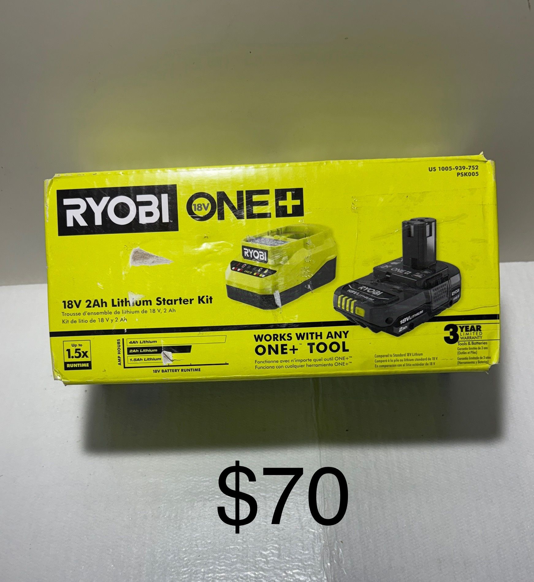 RYOBI 18 V Battery Starter Kit 