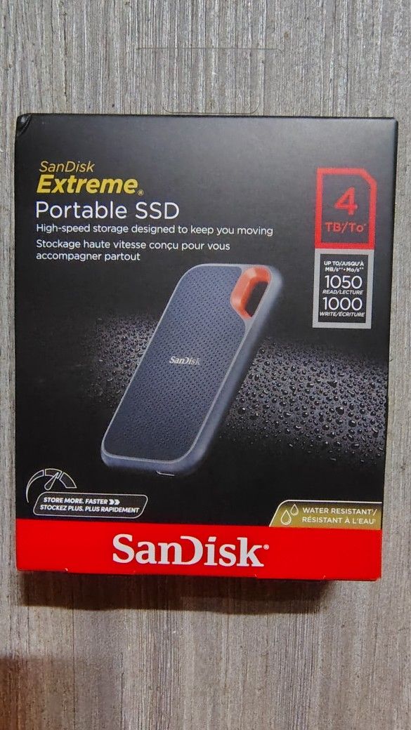 SanDisk Extreme Portable SSD 4 TB