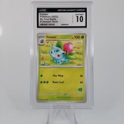 2023 POKEMON CARD IVYSOR MY FIRST BATTLE  BULBASAUR DECK - CGC GEM MINT 10