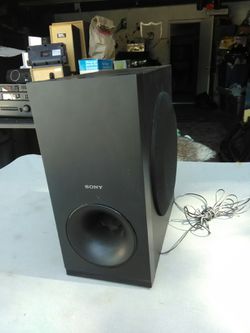 jogger gentage dug Sony surround sound subwoofer speaker Model# Ss-ws121 . Good for stereo  system. for Sale in Modesto, CA - OfferUp