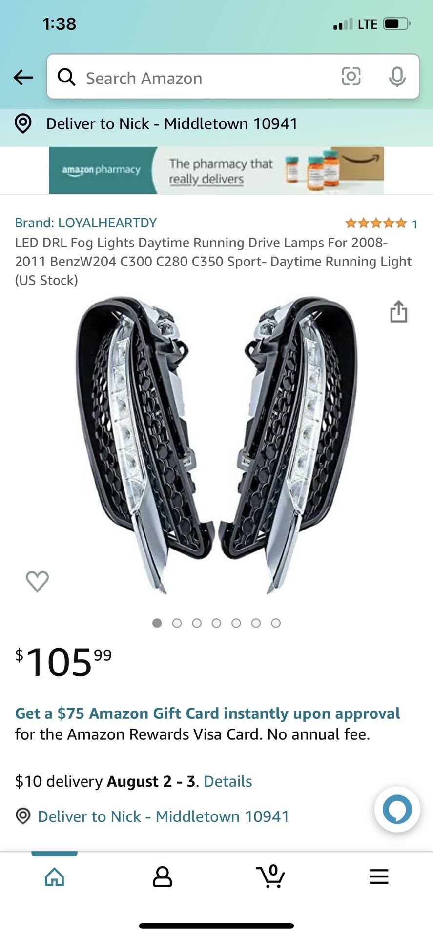 Mercedes C300 Daytime Running Lights