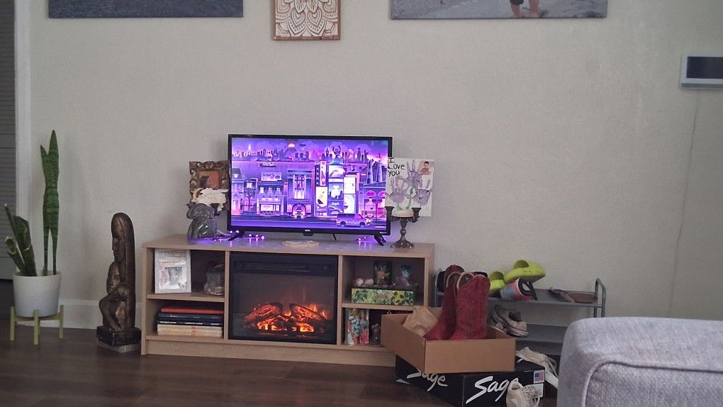 TV Stand With Fireplace