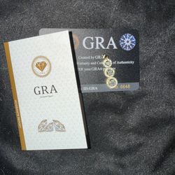 Gold and Moissanite Pendant