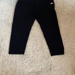 Calvin Klein Black Leggings Capri women’s xl stretch no piling 