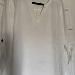 Plus Size White Top