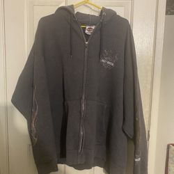 2002 Harley Davidson, Zip Up Hoodie Liberal Kansas 