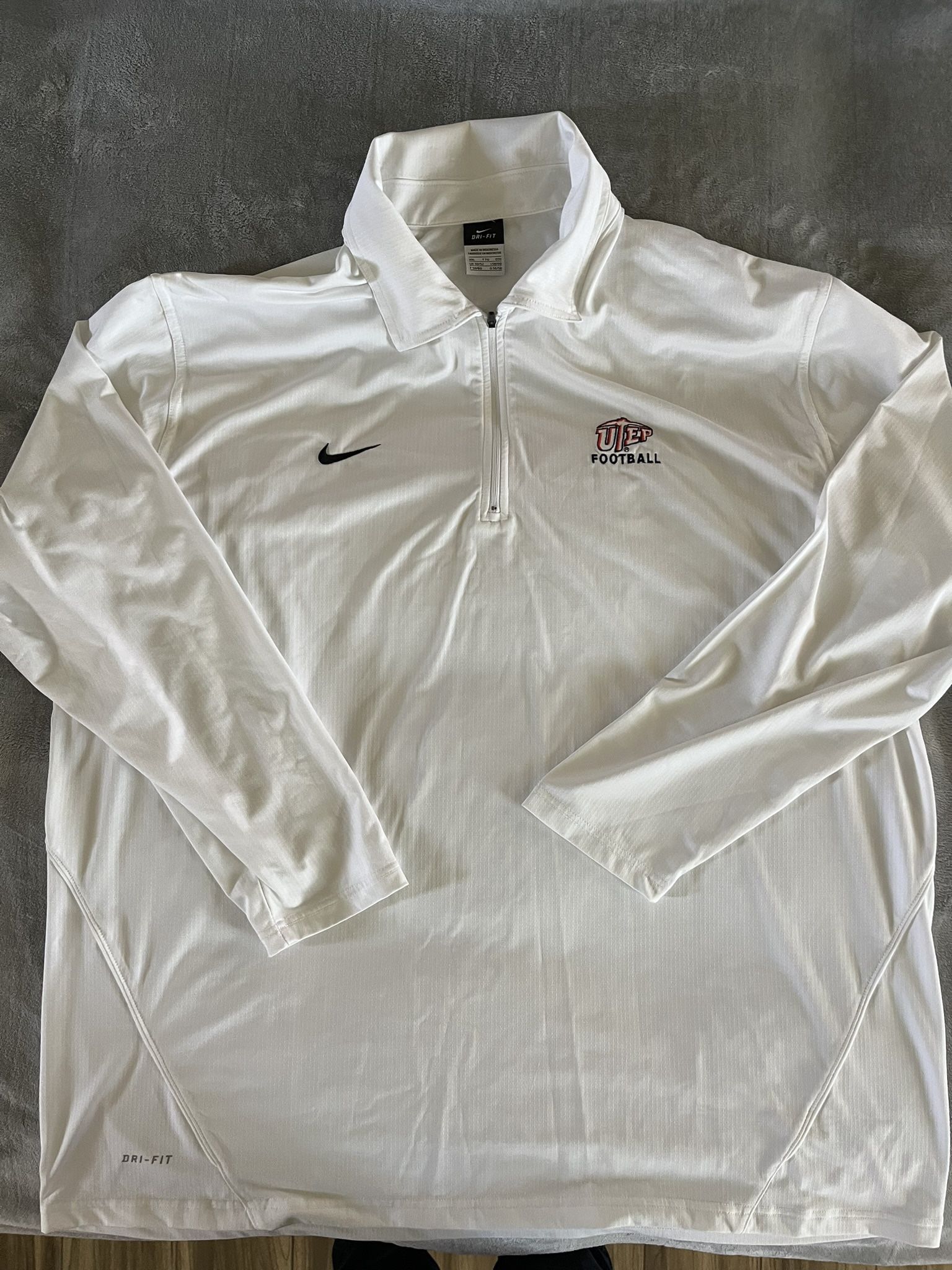 Utep Miners Nike Dri Fit Long Sleeve Quarter Zip Size XXL