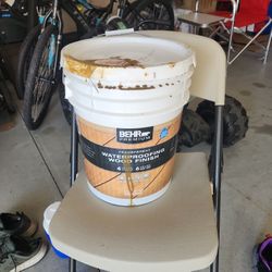 Waterproofing wood finish. 