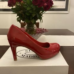 Red Patent Heels