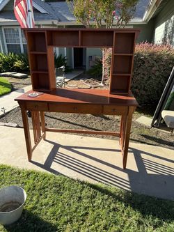 Solid wood desk
