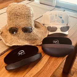 Maui Jim Wailea MJ Titanium Sport Polarized Sunglasses With Hard Case