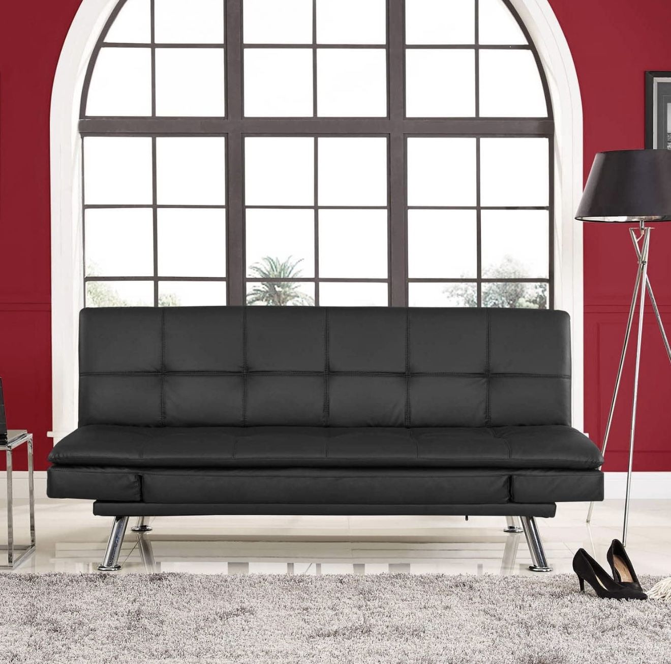 Serta Niles Convertible Sofa, Black, Sofa Bed - Brand New, Unopened in the box