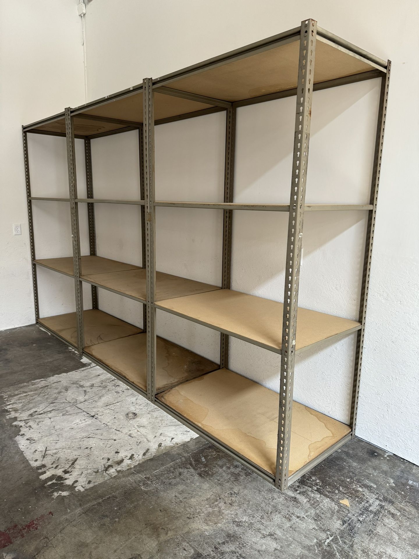 Industrial Shelving 48 in W x 30 in D Used Boltless Warehouse Garage Shelving Racks Delivery Available