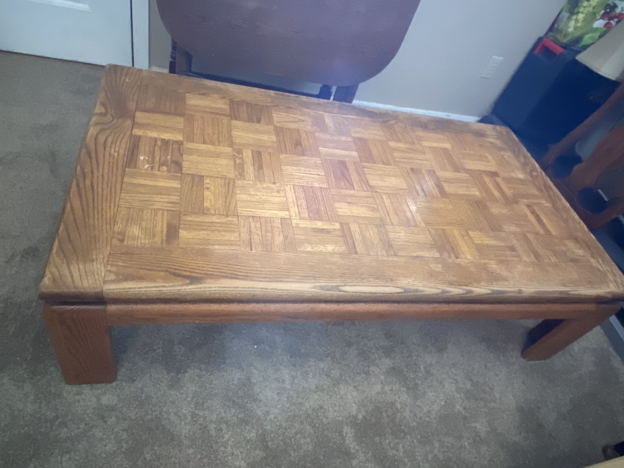 Coffee Table W Matching End Table 