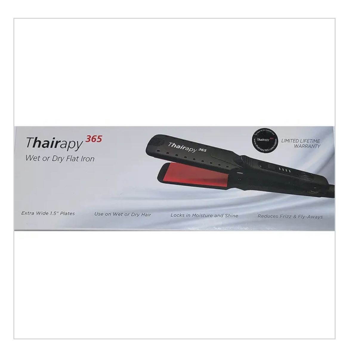 Thairapy 365 Wet/Dry Flat Iron Hair Straightener – 1.5" Plates