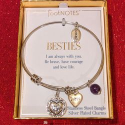 Besties Bangle Charm Bracelet