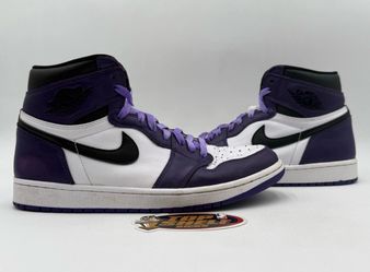 Size 9.5 Nike Air Jordan 1 Retro OG High Court Purple 2.0 Used