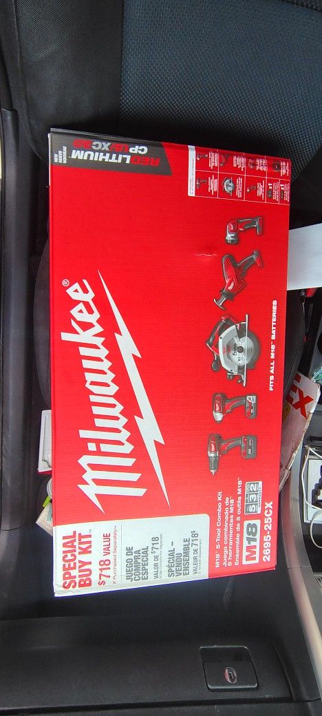 5 Piece Set Milwaukee