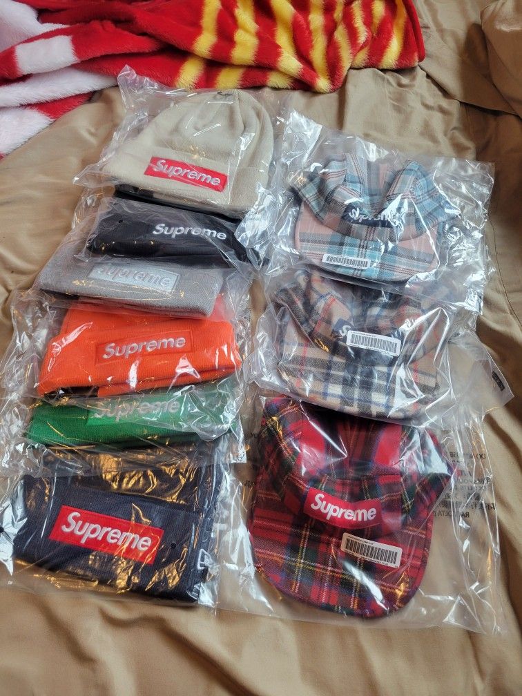 Supreme Box Logo Beanie Lochcarron Camp Cap