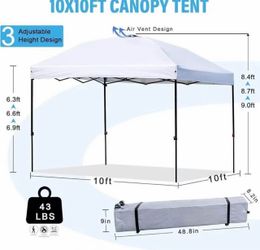 Stay Cool and Dry with Our Durable 10x10 Pop-Up Canopy Tent!