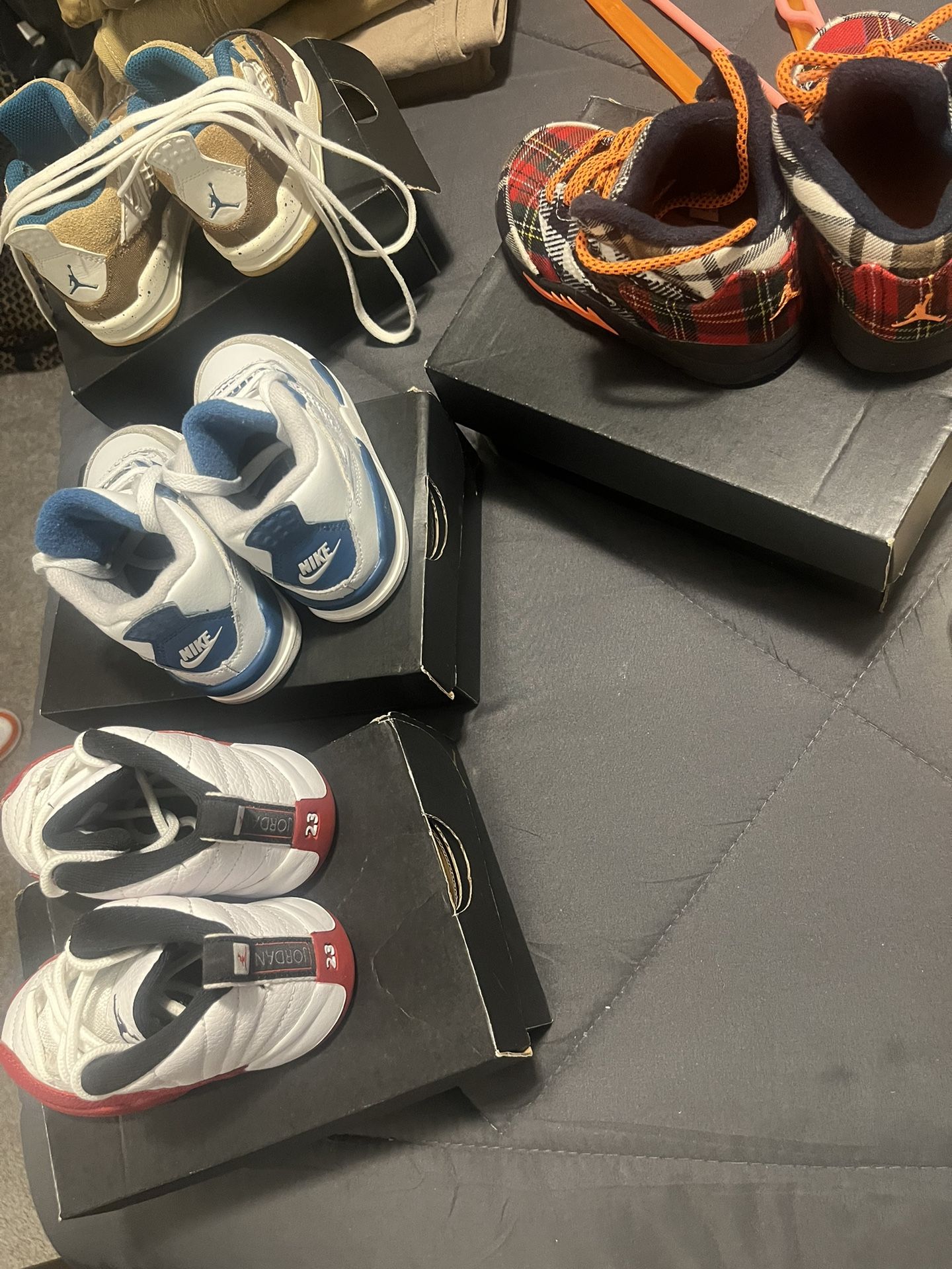 Size 7c $55(SOME)2 For $100.00 (Size 6c On The Other Page.. Different Style!! Different Prices!! Jordan’s, Nike’s,Etc. In New Condition!!
