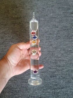 Galileo room thermometer - 11" Glass