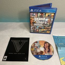 Grand Theft Auto V  5 Sony PlayStation 4 PS4 Complete w Map & Manual TESTED 2014