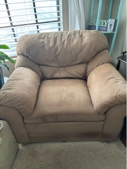 Sand Colored Big Comfy Chair