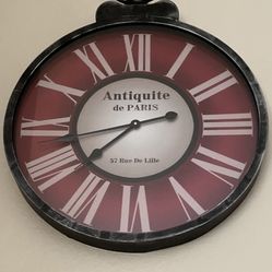 Antique Style Clock Approx 2ftx 2ft in size