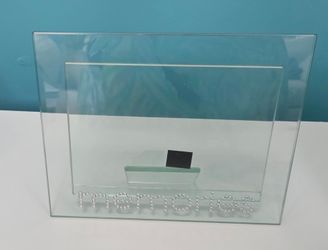 Sixtrees Glass Photo frame Memories crystals 4x6 photo