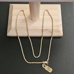 14k Gold Necklace 20 Inch