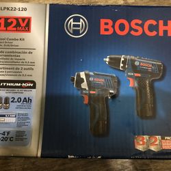 Bosch 2-Tool 12-Volt Power Tool Combo Kit 