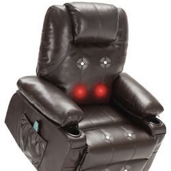 Recliner Chair with Ejector Seat and Heat and Massage Function