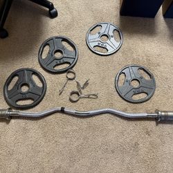Curl Bar & Weights
