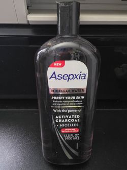 Asepxia Activated Charcoal Micellar Water 13.5 oz